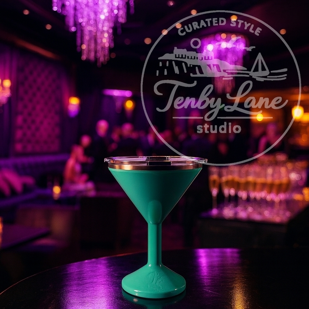 ORCA Tini 13oz Seafoam Stainless Steel Insulated Martini Cup Vacuum‎ Double Wall